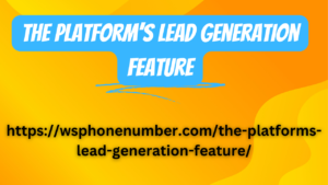 The platform’s lead generation feature