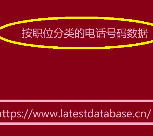 按职位分类的电话号码数据